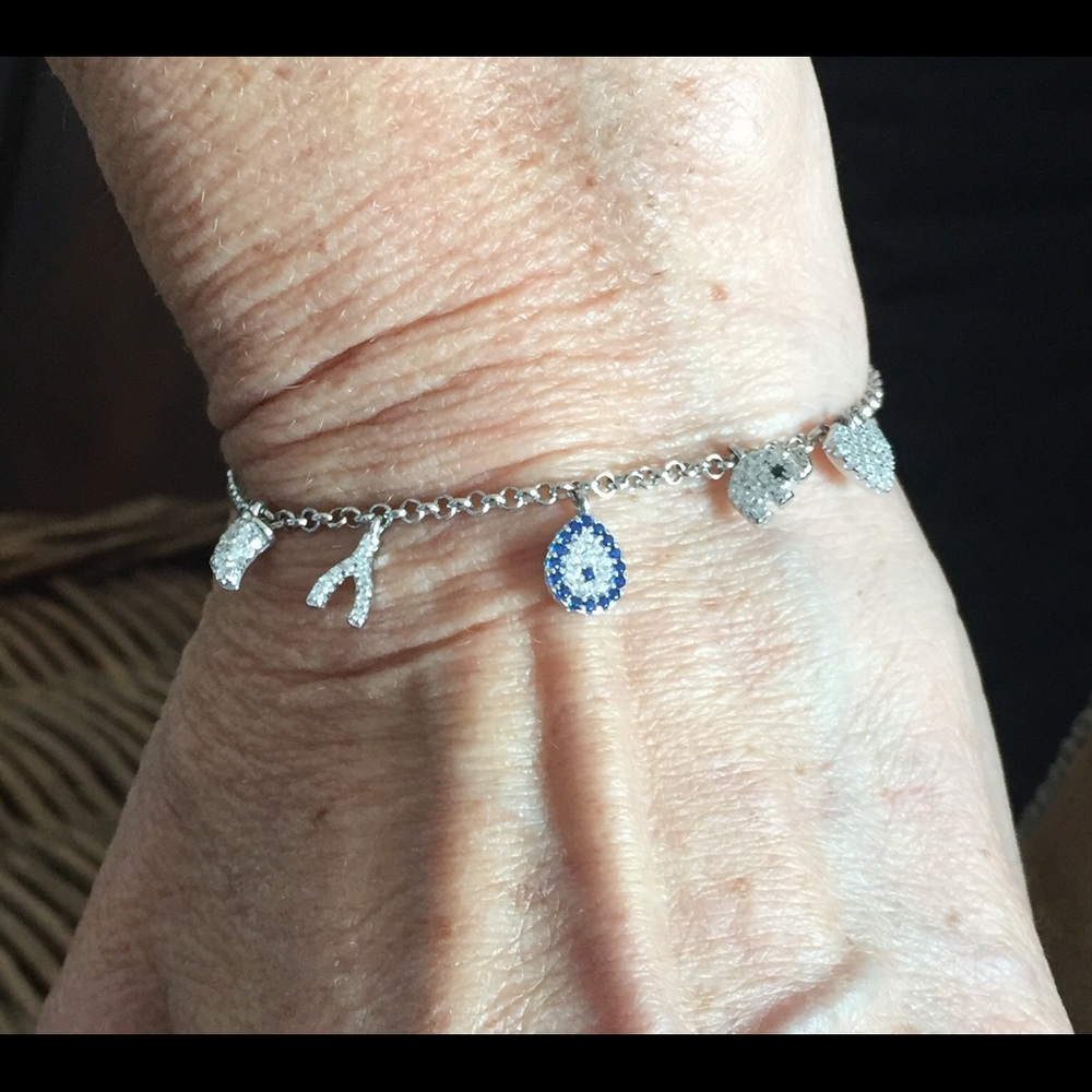 Crystal “I am Lucky” bracelet